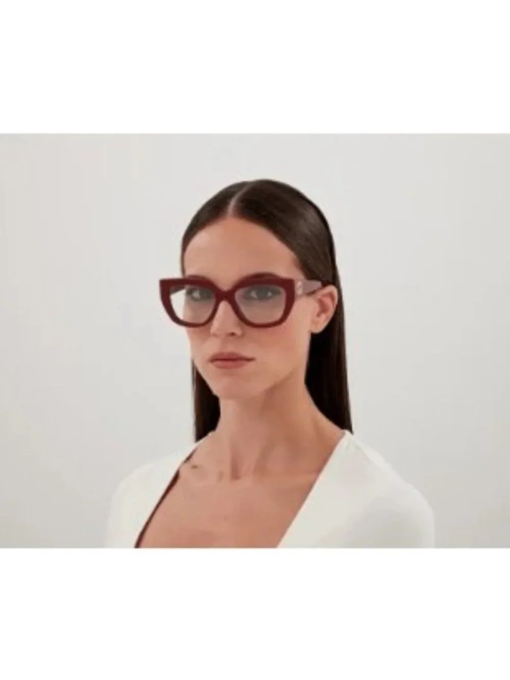 Gucci GG1847O 003 Eyeglasses Bordeaux 53mm Cat Eye Frame
